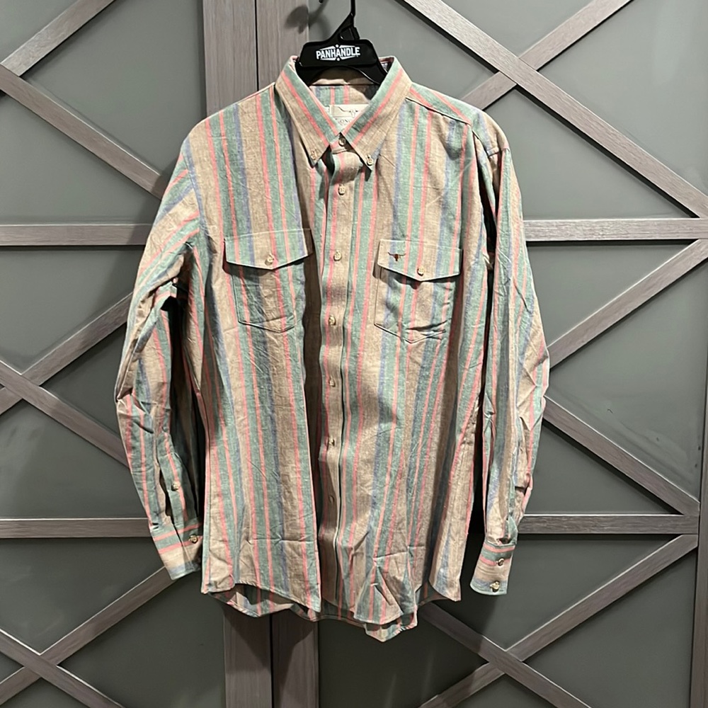Longhorn by Niver western wear button front mens shirt
